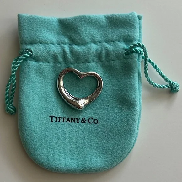 Tiffany & Co Elsa Peretti Open Heart Pendant 27mm - Picture 1 of 13